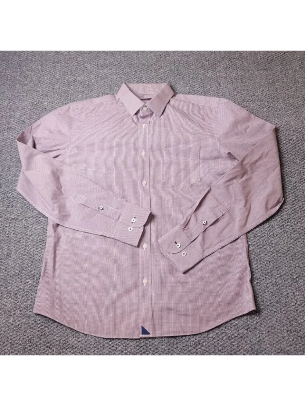 UNTUCKit Garguilo Shirt Mens L Large Slim Maroon Button Long Sleeve Cotton